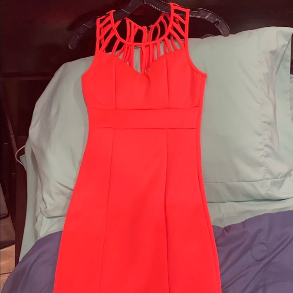 Charlotte Russe Bright Orange Dress